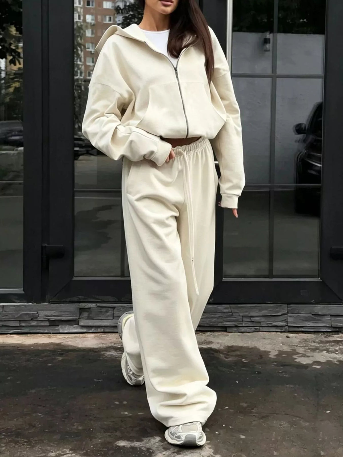 Casual Zip-Up Hoodie