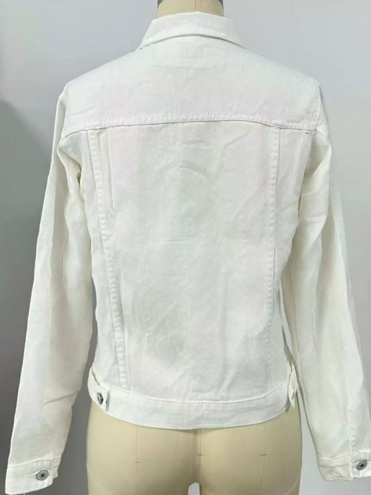 Slim-Fit Button Up Denim Jacket