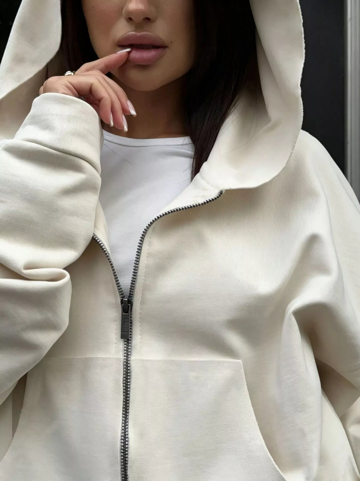 Casual Zip-Up Hoodie 