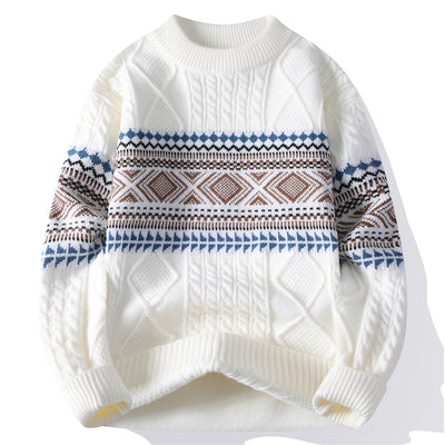 Autumn And Winter Fashion Trend Mock Neck Sweater Men colourway 2