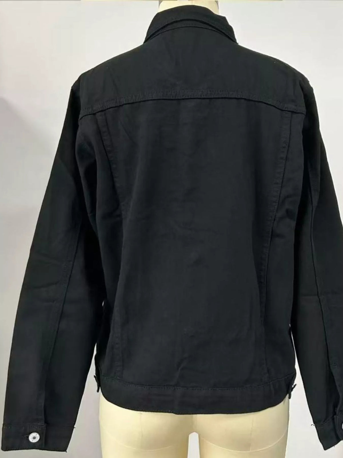 Slim-Fit Button Up Denim Jacket