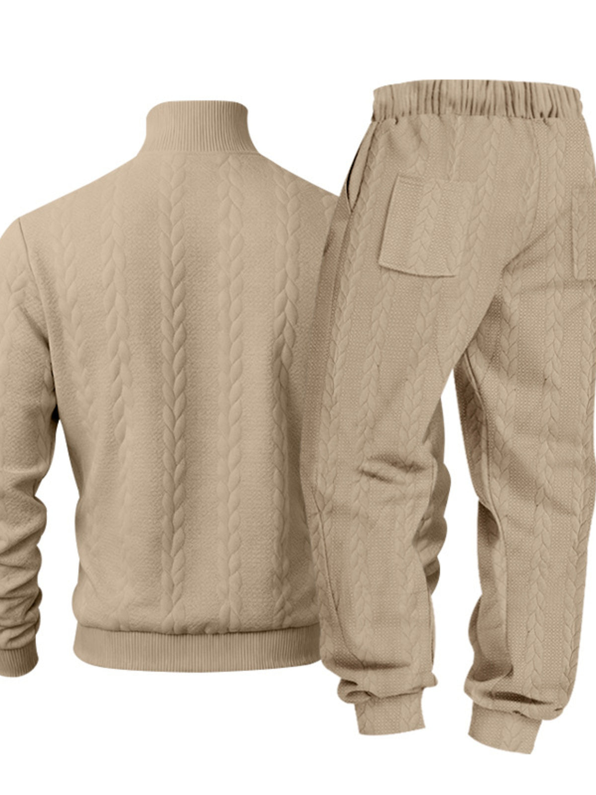 Men's Mock Neck Sweater and Joggers – Modern Cozy Set