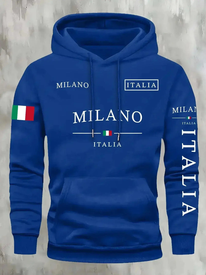 hoodie for men and women Italia Milano Unisex  for Casual Streetwear 