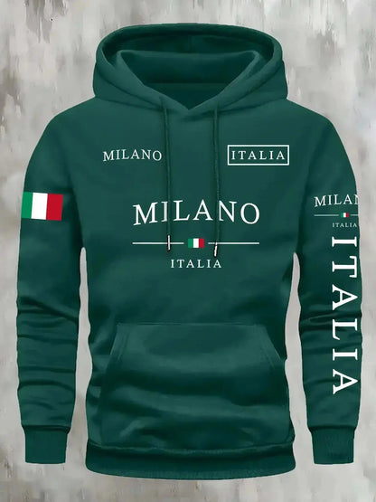 hoodie for men and women Italia Milano Unisex  for Casual Streetwear 
