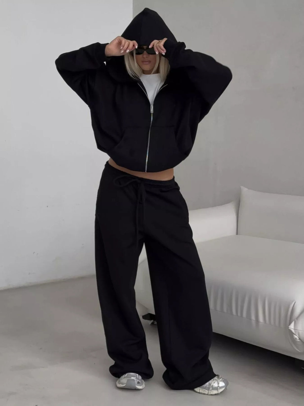 Casual Zip-Up Hoodie 