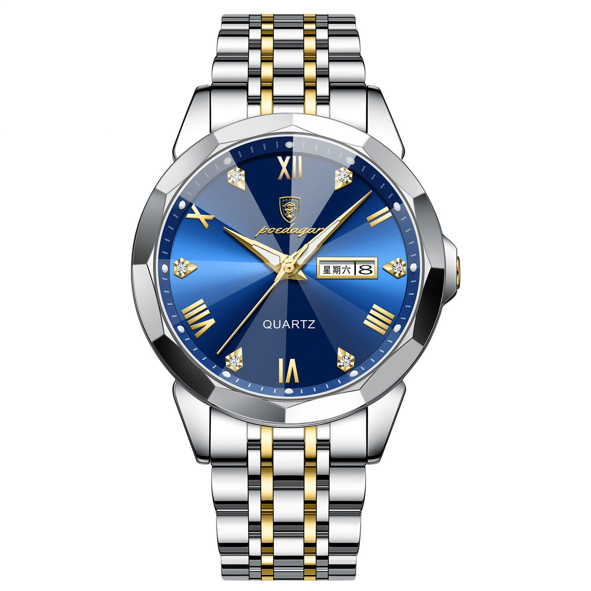 Business Men's Watch Double Calendar High-grade Quartz — view 5