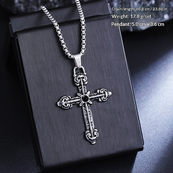 Retro Cross Necklace For Men And Women