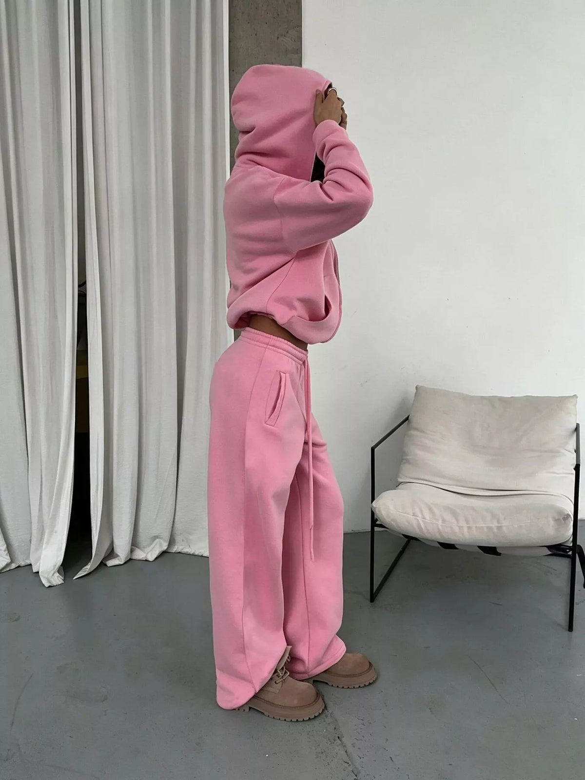 Casual Zip-Up Hoodie 
