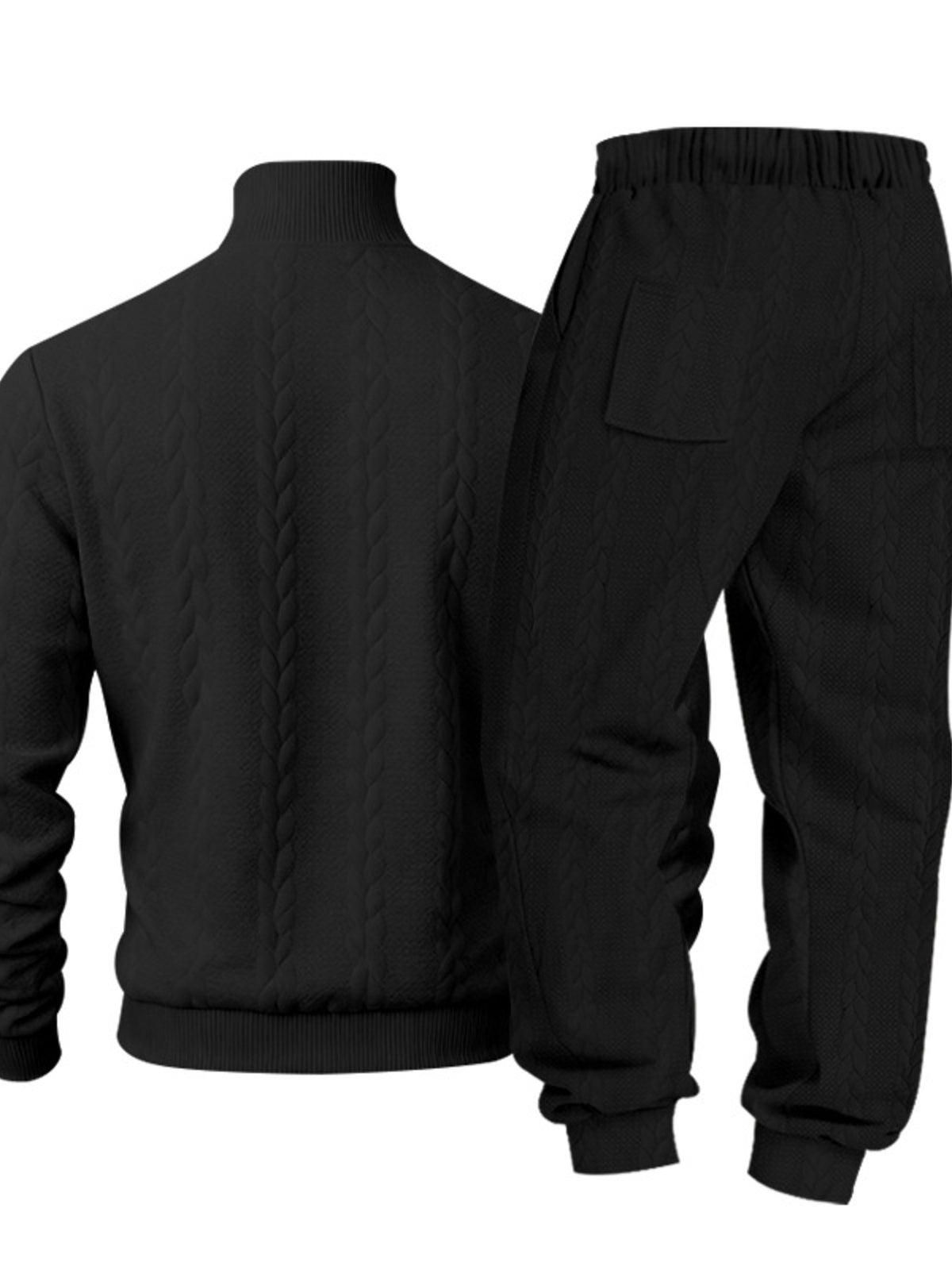 Men's Mock Neck Sweater and Joggers – Modern Cozy Set