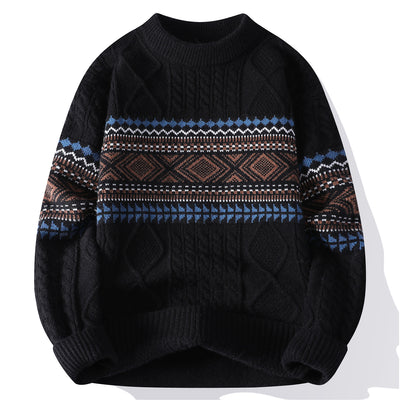 Autumn And Winter Fashion Trend Mock Neck Sweater Men colourway 3