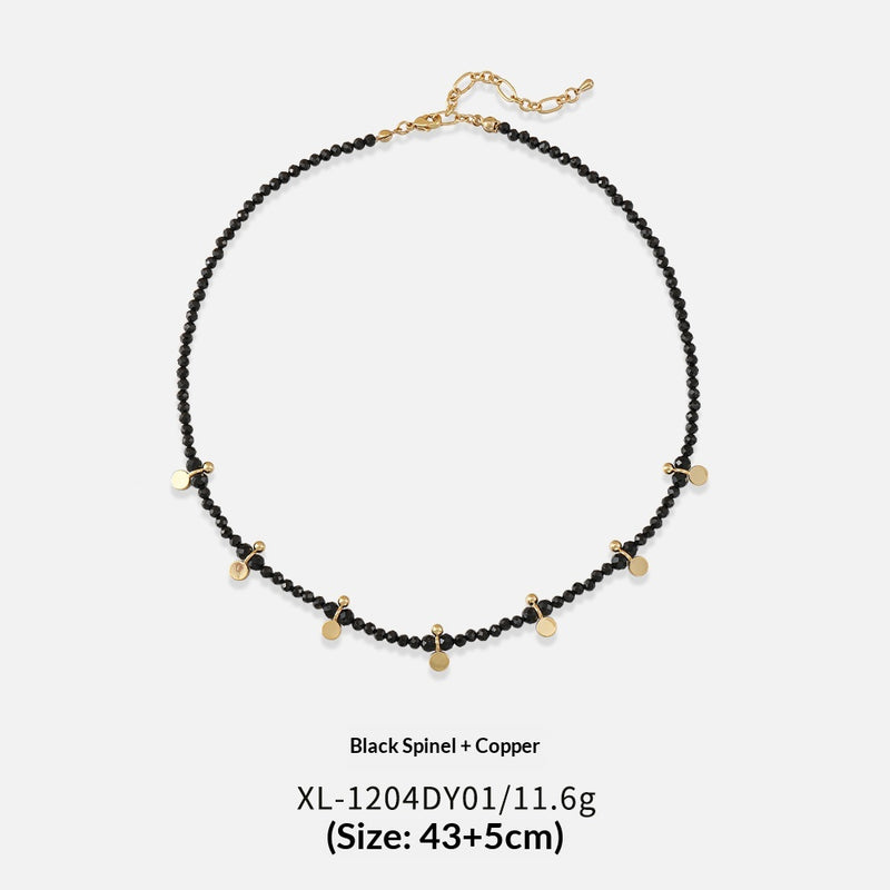 Beaded natural stone necklace from the necklace edit