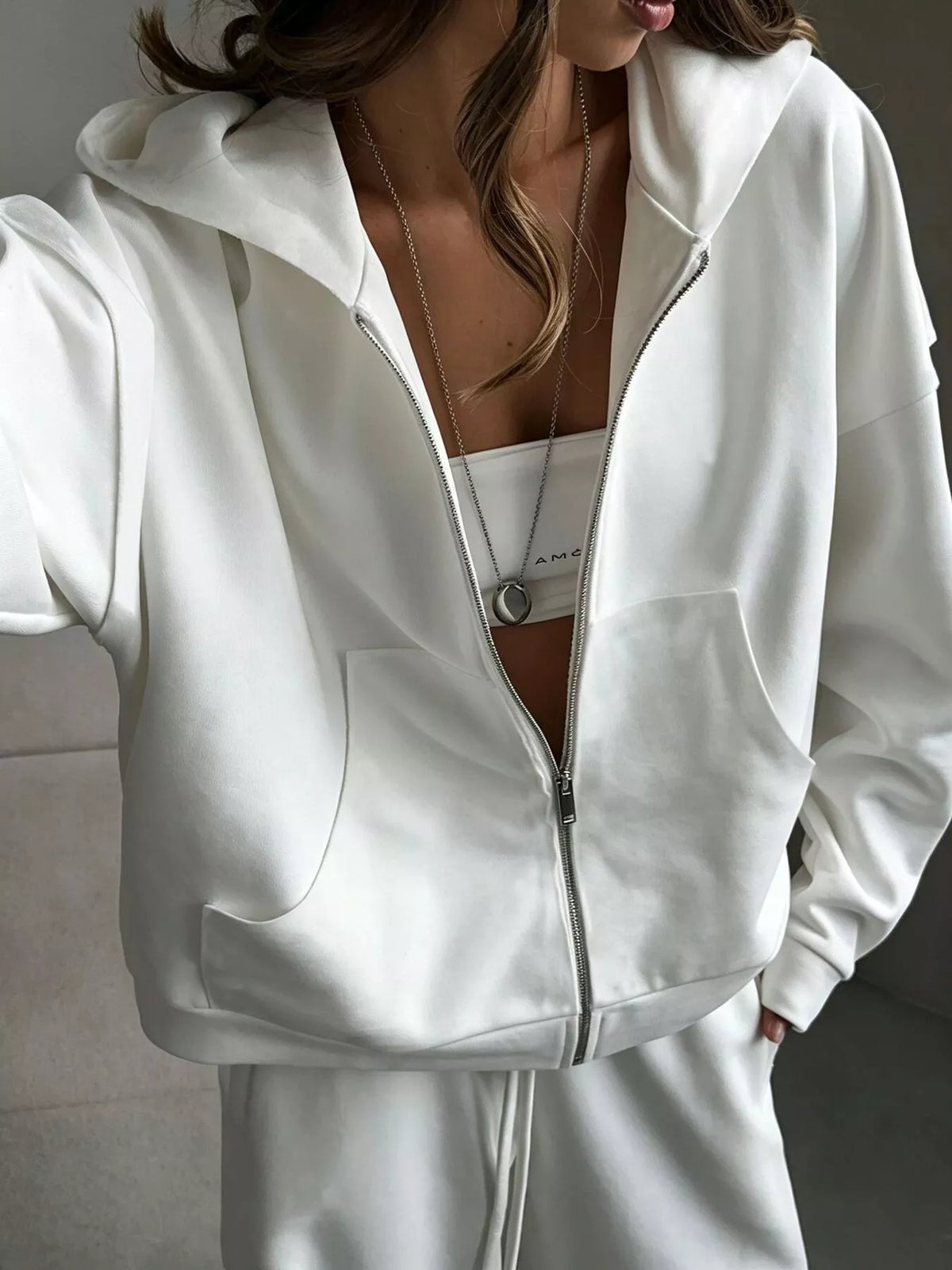 Casual Zip-Up Hoodie 