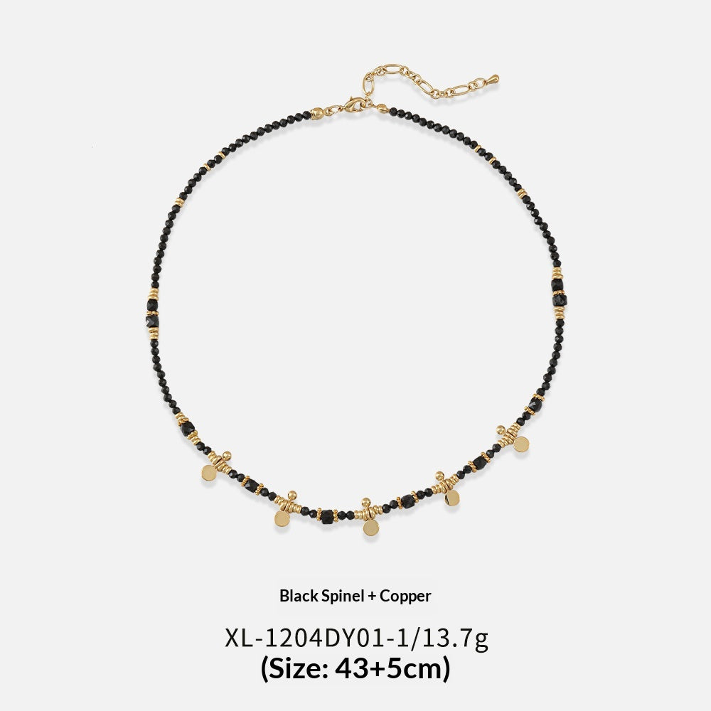 Duobao Natural Stone Beaded Long Necklace — view 2