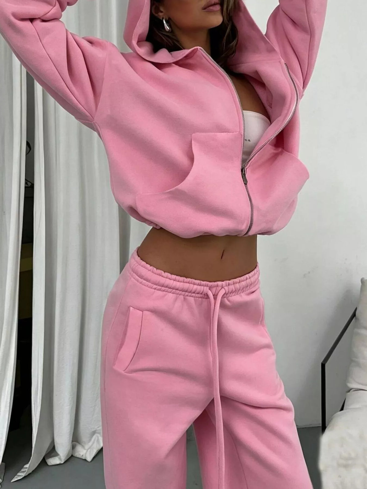 Casual Zip-Up Hoodie 