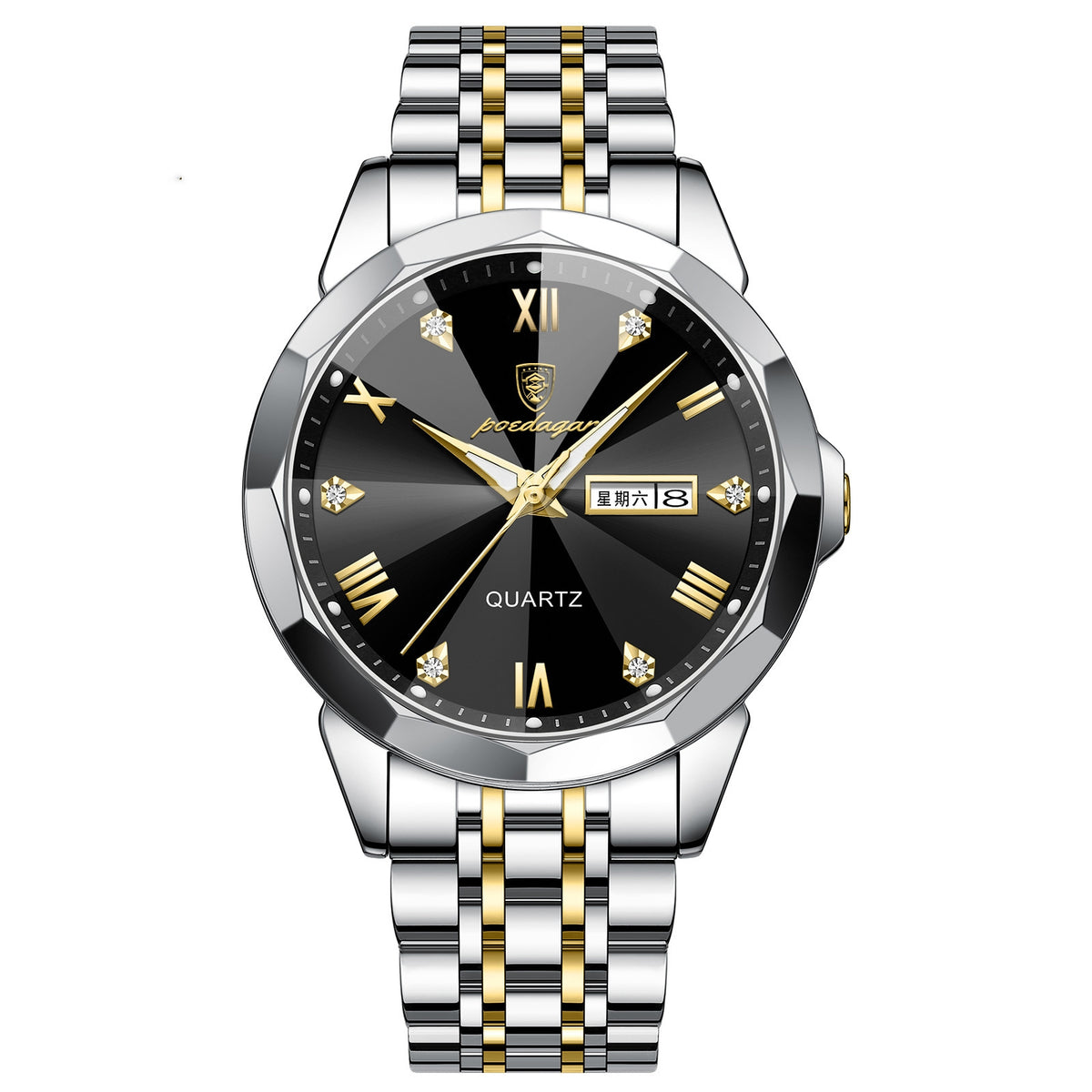 Business Men's Watch Double Calendar High-grade Quartz — view 7