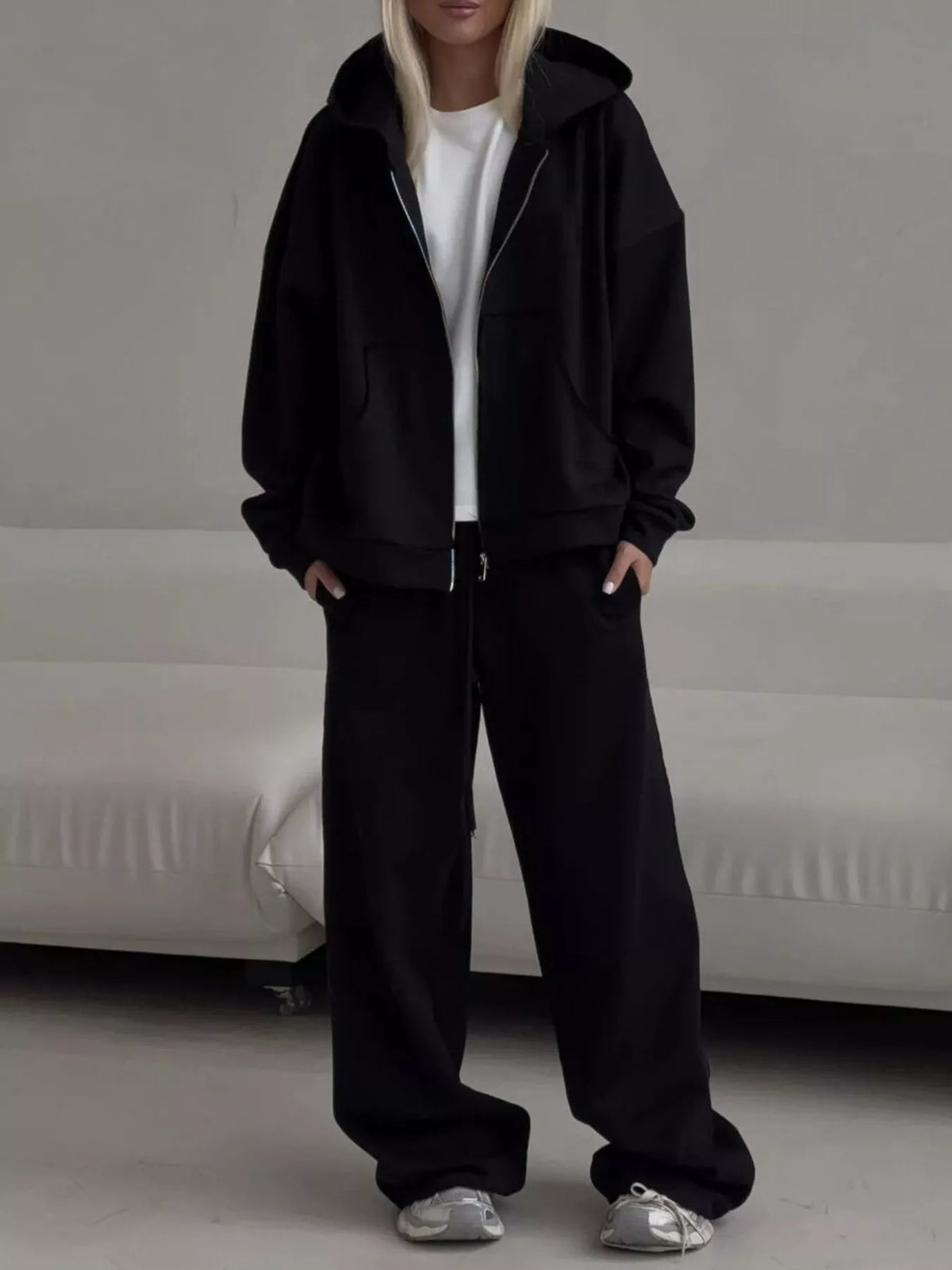 Casual Zip-Up Hoodie 