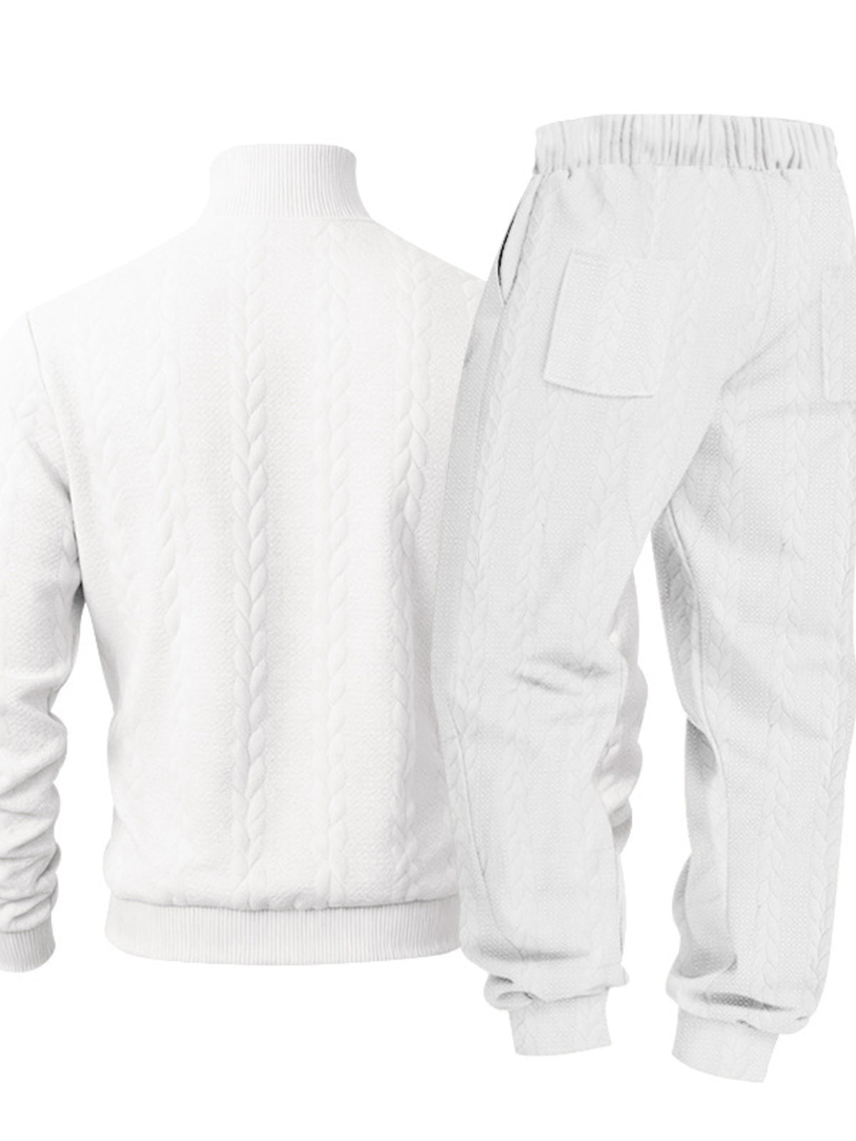 Men's Mock Neck Sweater and Joggers – Modern Cozy Set