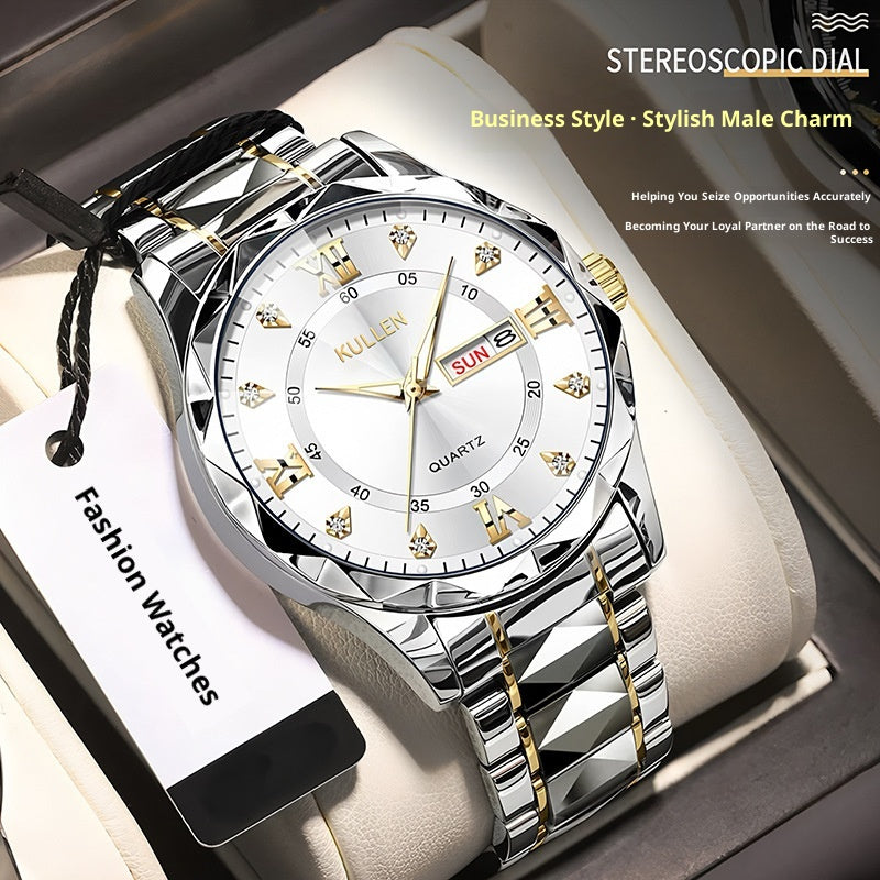 Business Advanced Waterproof Luminous Quartz Watch — view 3