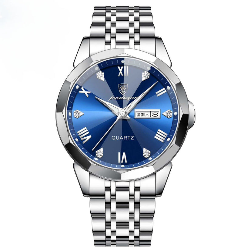 Business Men's Watch Double Calendar High-grade Quartz — view 3